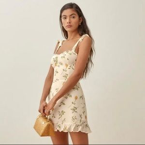Reformation Christine Dress in Citron